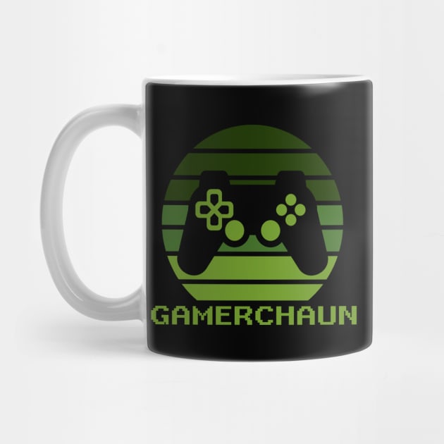 Gamerchaun Irish Gaming St Patricks Day Boys Men Gamer Gift by PsychoDynamics